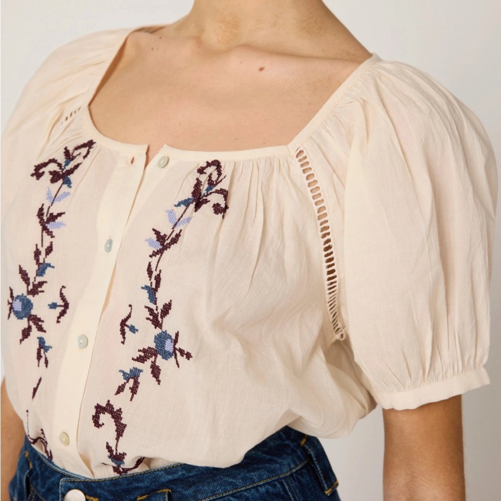 NWT Cleobella Adeline Blouse | Ivory